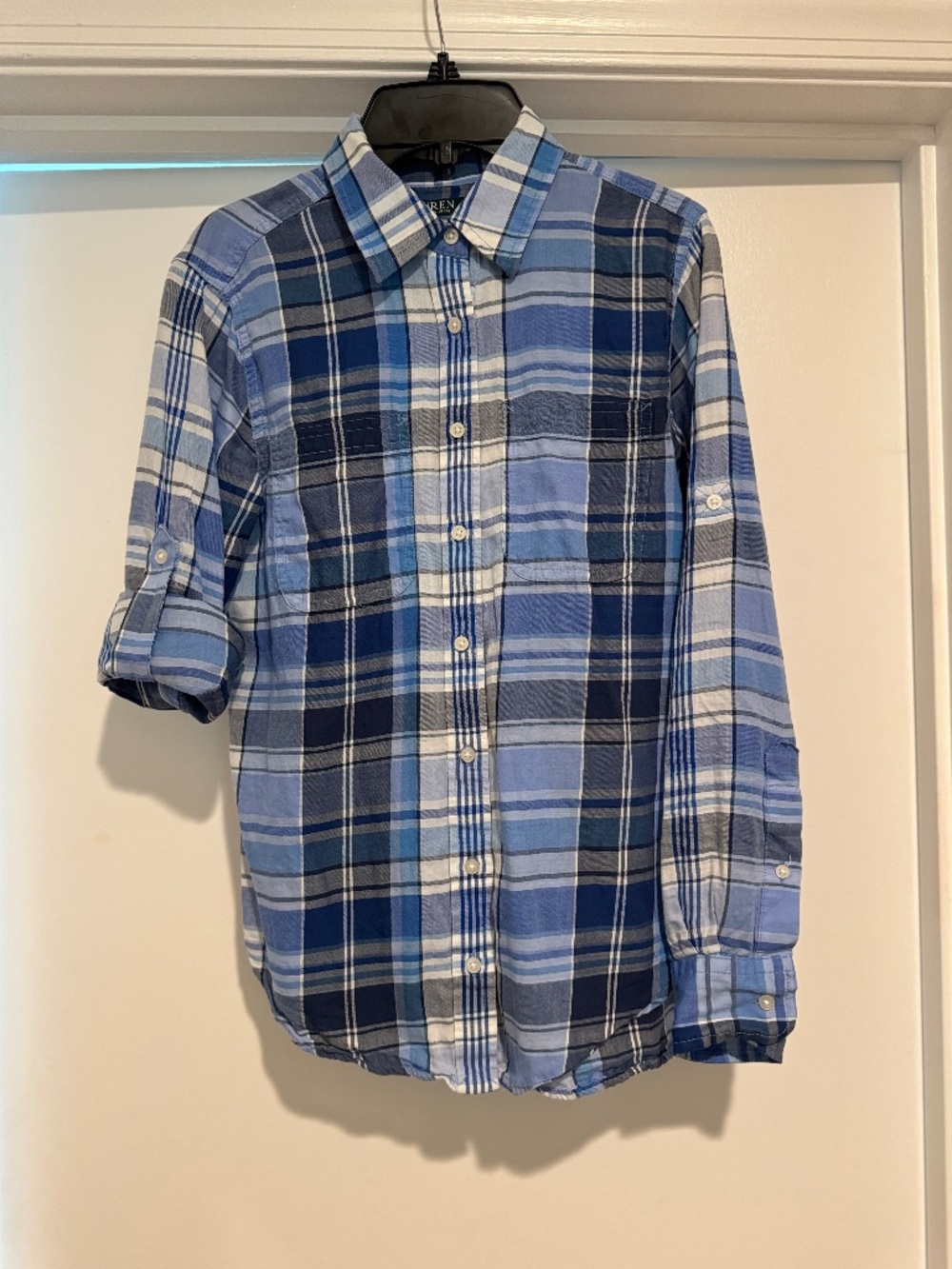 Lauren Plaid Shirt with Adjustable sleeves